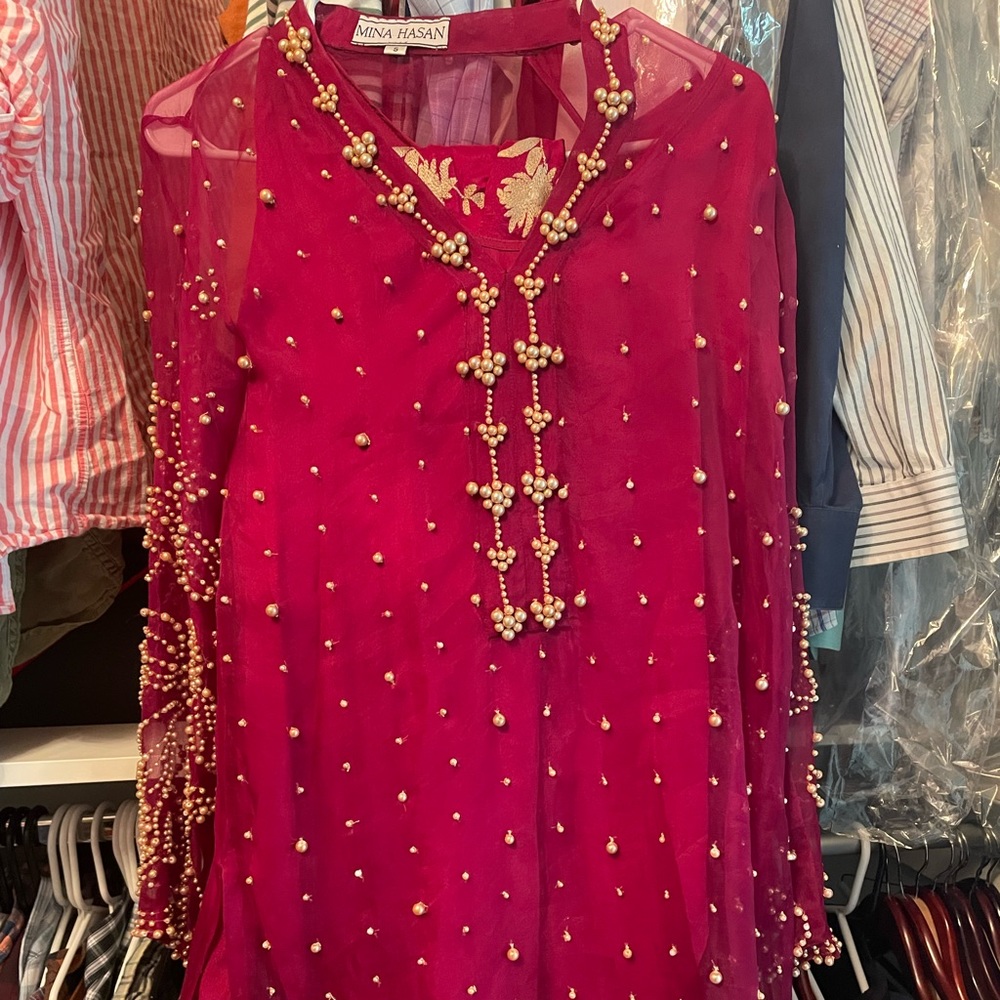 Mina Hasan formal outfit